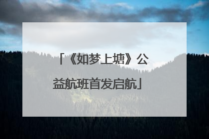 《如梦上塘》公益航班首发启航