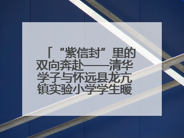 “紫信封”里的双向奔赴——清华学子与怀远县龙亢镇实验小学学生暖心书信之约