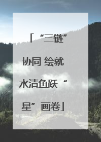 “三链”协同 绘就水清鱼跃“星”画卷