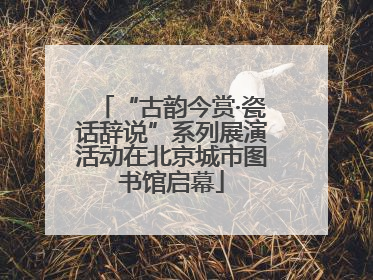 “古韵今赏·瓷话辞说”系列展演活动在北京城市图书馆启幕