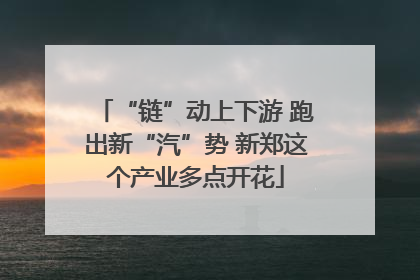 “链”动上下游 跑出新“汽”势 新郑这个产业多点开花