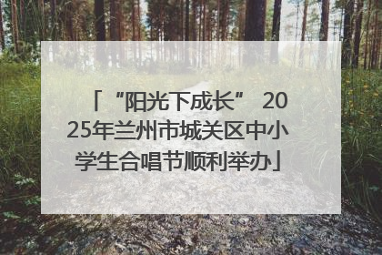 “阳光下成长” 2025年兰州市城关区中小学生合唱节顺利举办