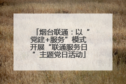 烟台联通：以“党建+服务”模式开展“联通服务日”主题党日活动