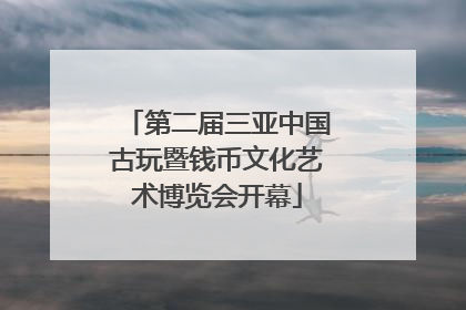 第二届三亚中国古玩暨钱币文化艺术博览会开幕