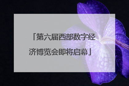 第六届西部数字经济博览会即将启幕
