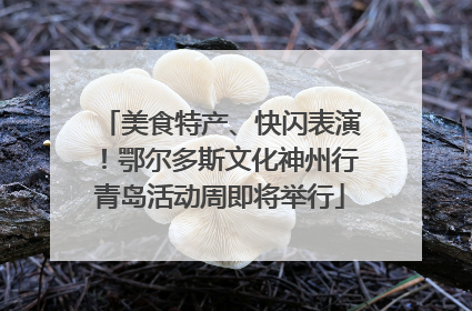 美食特产、快闪表演！鄂尔多斯文化神州行青岛活动周即将举行