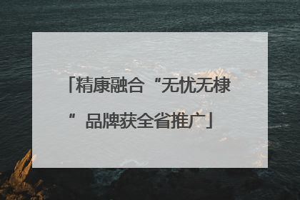 精康融合“无忧无棣”品牌获全省推广