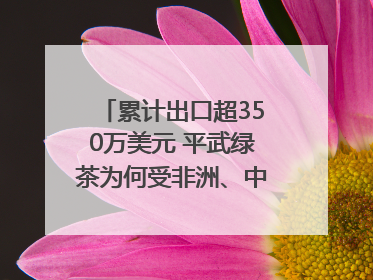 累计出口超350万美元 平武绿茶为何受非洲、中亚国家客户青睐？｜发布会观察