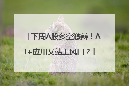 下周A股多空激辩！AI+应用又站上风口？