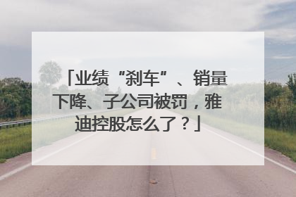 业绩“刹车”、销量下降、子公司被罚，雅迪控股怎么了？