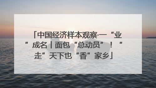 中国经济样本观察·一“业”成名丨面包“总动员”！“走”天下也“香”家乡