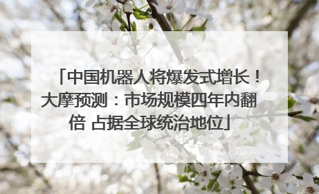 中国机器人将爆发式增长！大摩预测：市场规模四年内翻倍 占据全球统治地位