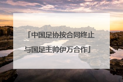 中国足协按合同终止与国足主帅伊万合作
