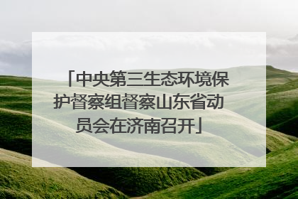 中央第三生态环境保护督察组督察山东省动员会在济南召开