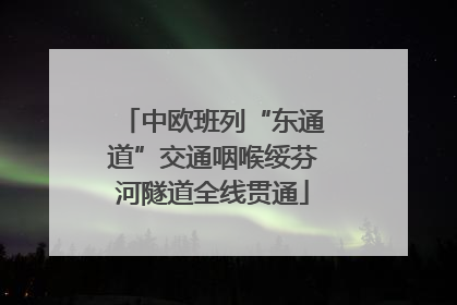 中欧班列“东通道”交通咽喉绥芬河隧道全线贯通