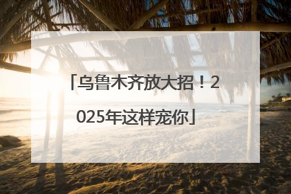 乌鲁木齐放大招！2025年这样宠你
