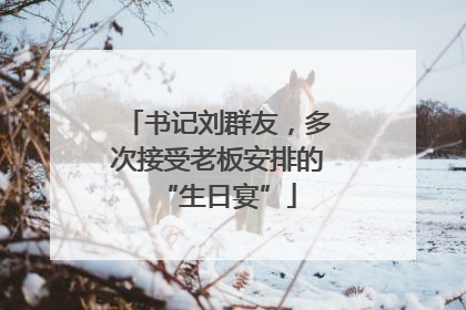 书记刘群友，多次接受老板安排的“生日宴”