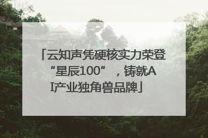 云知声凭硬核实力荣登“星辰100”，铸就AI产业独角兽品牌