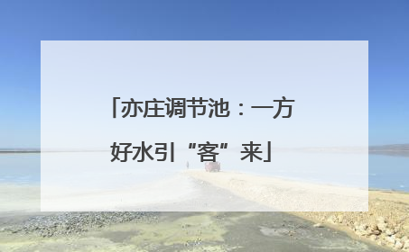 亦庄调节池：一方好水引“客”来