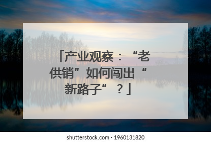 产业观察：“老供销”如何闯出“新路子”？