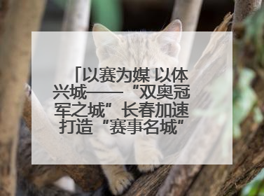 以赛为媒 以体兴城——“双奥冠军之城”长春加速打造“赛事名城”新名片