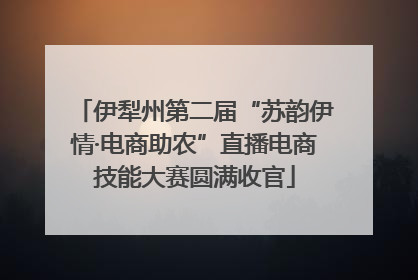 伊犁州第二届“苏韵伊情·电商助农”直播电商技能大赛圆满收官