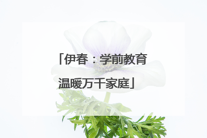 伊春：学前教育温暖万千家庭