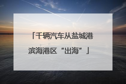 千辆汽车从盐城港滨海港区“出海”