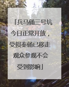 兵马俑三号坑今日正常开放，受损秦俑已移走 观众参观不会受到影响