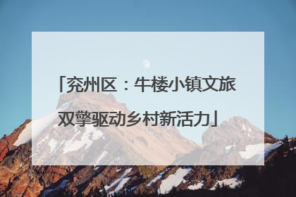 兖州区：牛楼小镇文旅双擎驱动乡村新活力