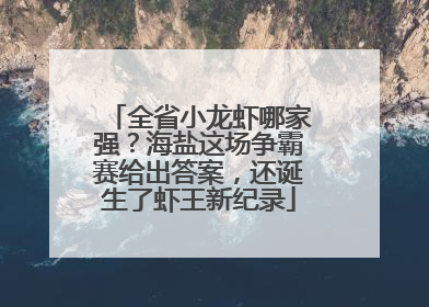 全省小龙虾哪家强？海盐这场争霸赛给出答案，还诞生了虾王新纪录