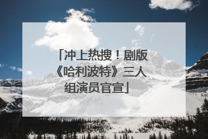 冲上热搜！剧版《哈利波特》三人组演员官宣