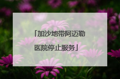 加沙地带阿迈勒医院停止服务