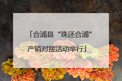 合浦县“珠还合浦”产销对接活动举行