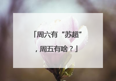 周六有“苏超”，周五有啥？