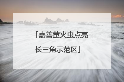 嘉善萤火虫点亮长三角示范区