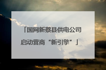 国网新蔡县供电公司启动营商“新引擎”