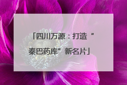 四川万源：打造“秦巴药库”新名片
