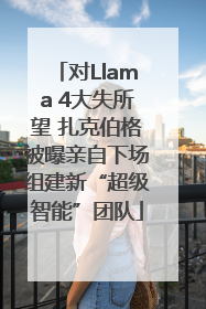 对Llama 4大失所望 扎克伯格被曝亲自下场组建新“超级智能”团队