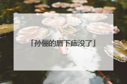 孙俪的唇下痣没了