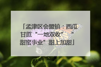 孟津区会盟镇：西瓜甘蔗“一地双收” “甜蜜事业”甜上加甜