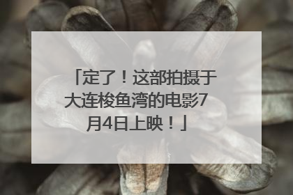 定了！这部拍摄于大连梭鱼湾的电影7月4日上映！