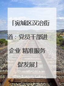 宛城区汉冶街道：党员干部进企业 精准服务促发展