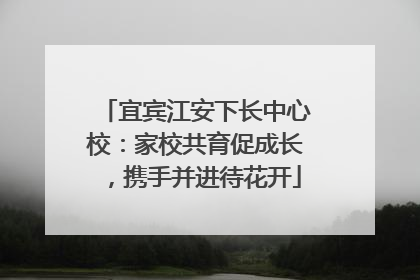 宜宾江安下长中心校：家校共育促成长，携手并进待花开
