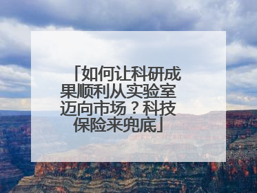 如何让科研成果顺利从实验室迈向市场？科技保险来兜底