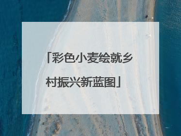 彩色小麦绘就乡村振兴新蓝图