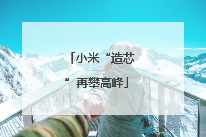 小米“造芯”再攀高峰