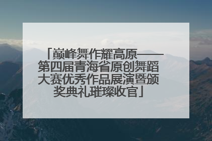 巅峰舞作耀高原——第四届青海省原创舞蹈大赛优秀作品展演暨颁奖典礼璀璨收官
