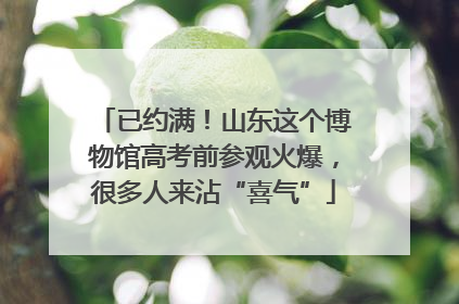 已约满！山东这个博物馆高考前参观火爆，很多人来沾“喜气”