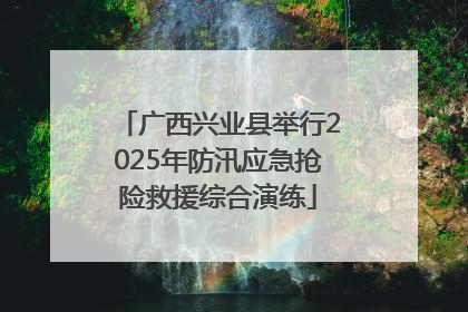 广西兴业县举行2025年防汛应急抢险救援综合演练